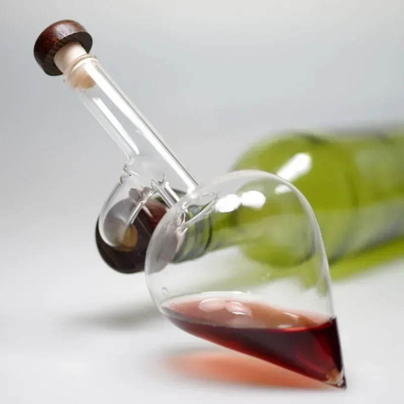 Circular/peach Wine Aerator Pourer in Bottle Red Wine Quick Decanter Glass Wine Aerator Wine Gifts for Birthday Gathering Party