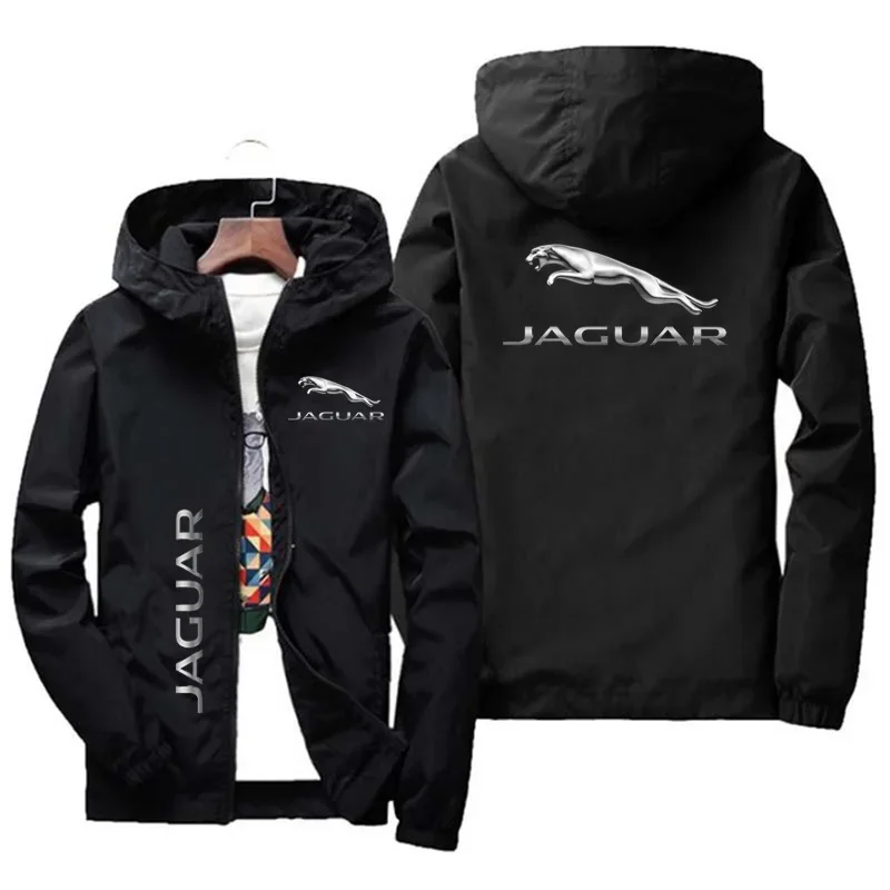 

Jaguar 2024 Spring and Autumn New Hoodie Jaguar Car Logo Printed Zipper Coat Men's Hoodie and Sweatshirt Casual Jacket Asiansize