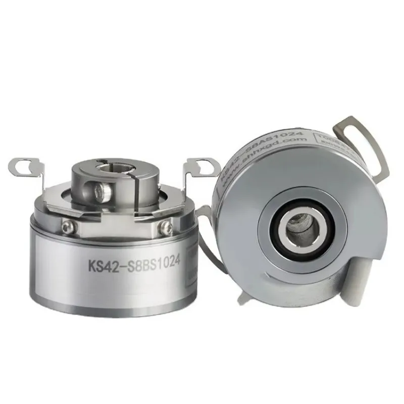 Incremental Rotary Encoder for CNC/VMC Machine KS42 Sin/Cos 42mm External Diameter Hollow Shaft IP65 Protection DC4.5-30V 1024