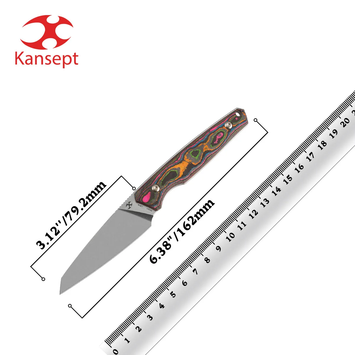 

Нож с фиксированным клинком Kansept G011 Parr, 3,12 дюйма, клинок из стали CPM S35VN, рукоять из углеродного волокна, полезные инструменты для кемпинга, снаряжение для походов на природу