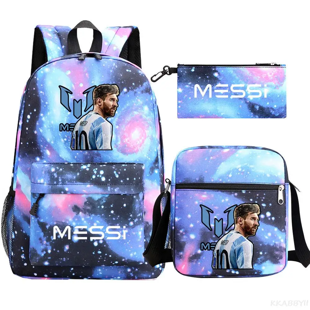 Messi-Sac à Dos d\'École à la Mode CR7 pour Garçon et Fille, Cartable pour Écolier, Nouveau Modèle