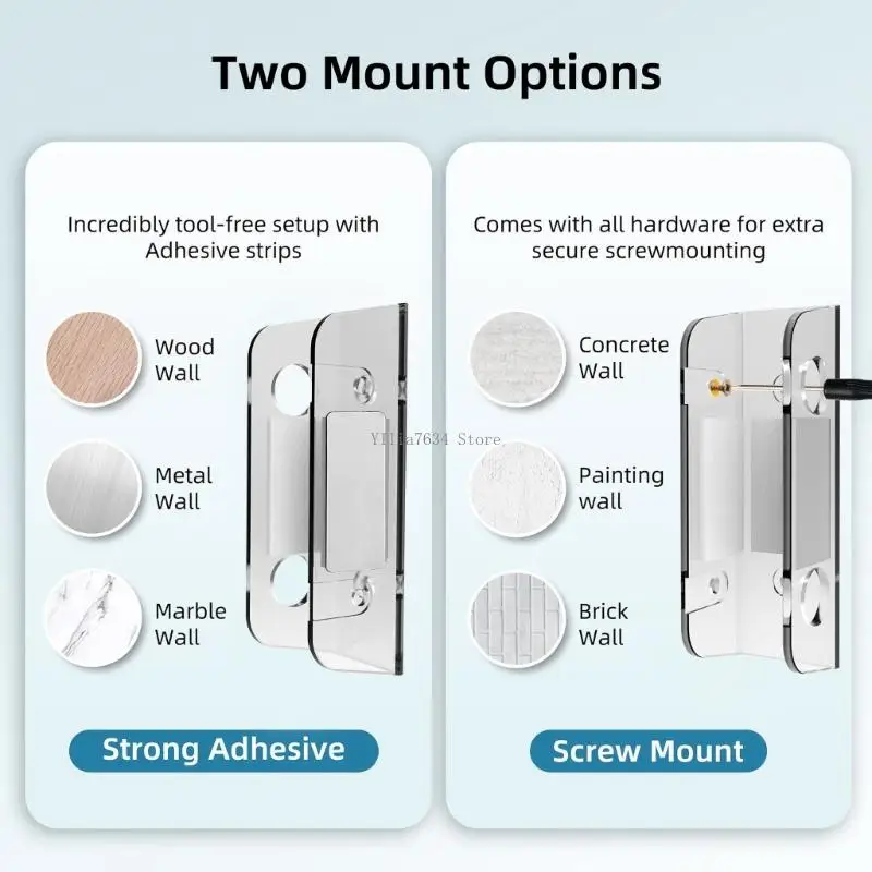  Clear Acrylic Computer Mounting Bracket Ergonomic Design For Office Home Installation