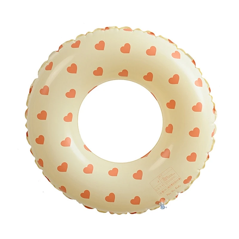 Thickened Kids Retro Stripe Swimming Ring With Arm Floats Olive Design Inflatable Pool Float Babies Children Beach Party Water