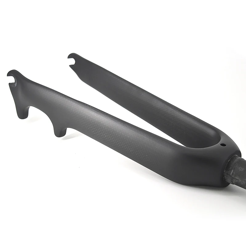 Neue 14 16 18 20 22er Kleine Räder Faltrad Matt 3K Vollcarbon-Fahrrad Vordergabel Carbon V Scheibenbremse Harte Gabeln Leicht – Detail 6