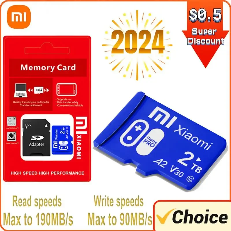 Xiaomi 1TB Micro SDXC Card A1 Class 10 Smart Flash High Speed SD TF Memory Card 512GB 128GB 256GB Memory card For Phone/Camera