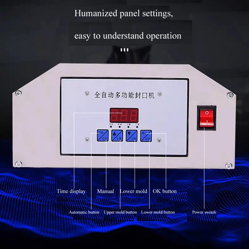 

Новая коммерческая автоматическая машина для запечатывания, многофункциональная машина для запечатывания консервных банок из нержавеющей стали, 370 Вт