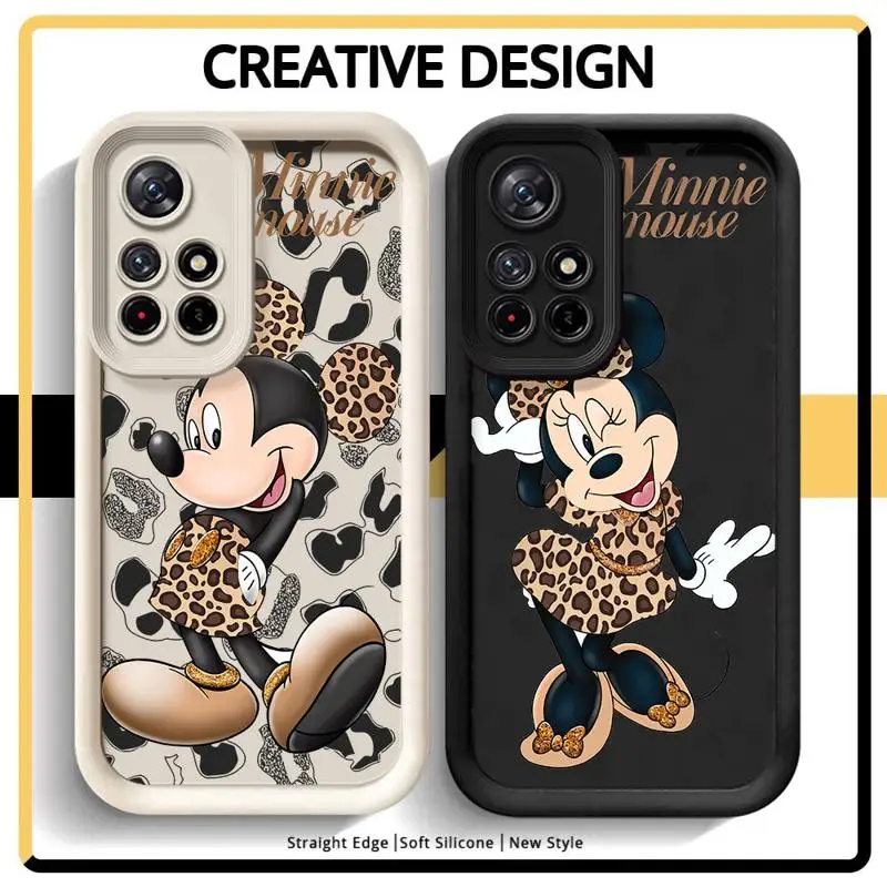 Phone Case for Xiaomi Redmi Note 13 Pro+ 9 10 11 12 Pro 11S 12S 9s Note 11 Pro Pro Soft Silicone case Disney Mickey Mouse