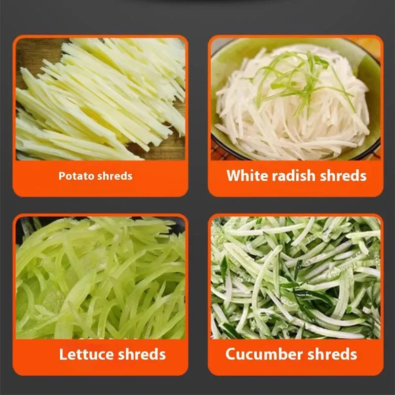 

Stainless Steel Electric Vegetable Fruit Slicer 1-7mm Slicing Machine with Shredder Blade for Home Vegetable Processing Machine