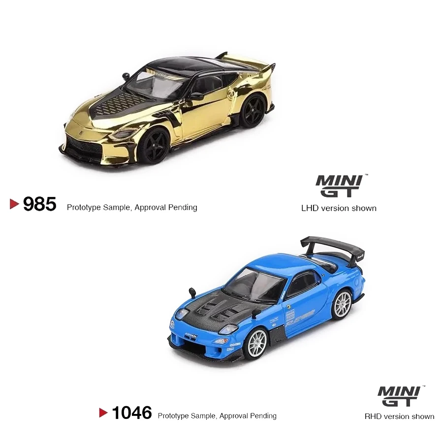 MINIGT 1:64 NIssan Z Veilside FFZ400 MAZDA RX7 RE-AMEMIYA 20B 3ROTOR-7 سبيكة ممتازة دييكاست نموذج سيارة مركبة قابلة للجمع