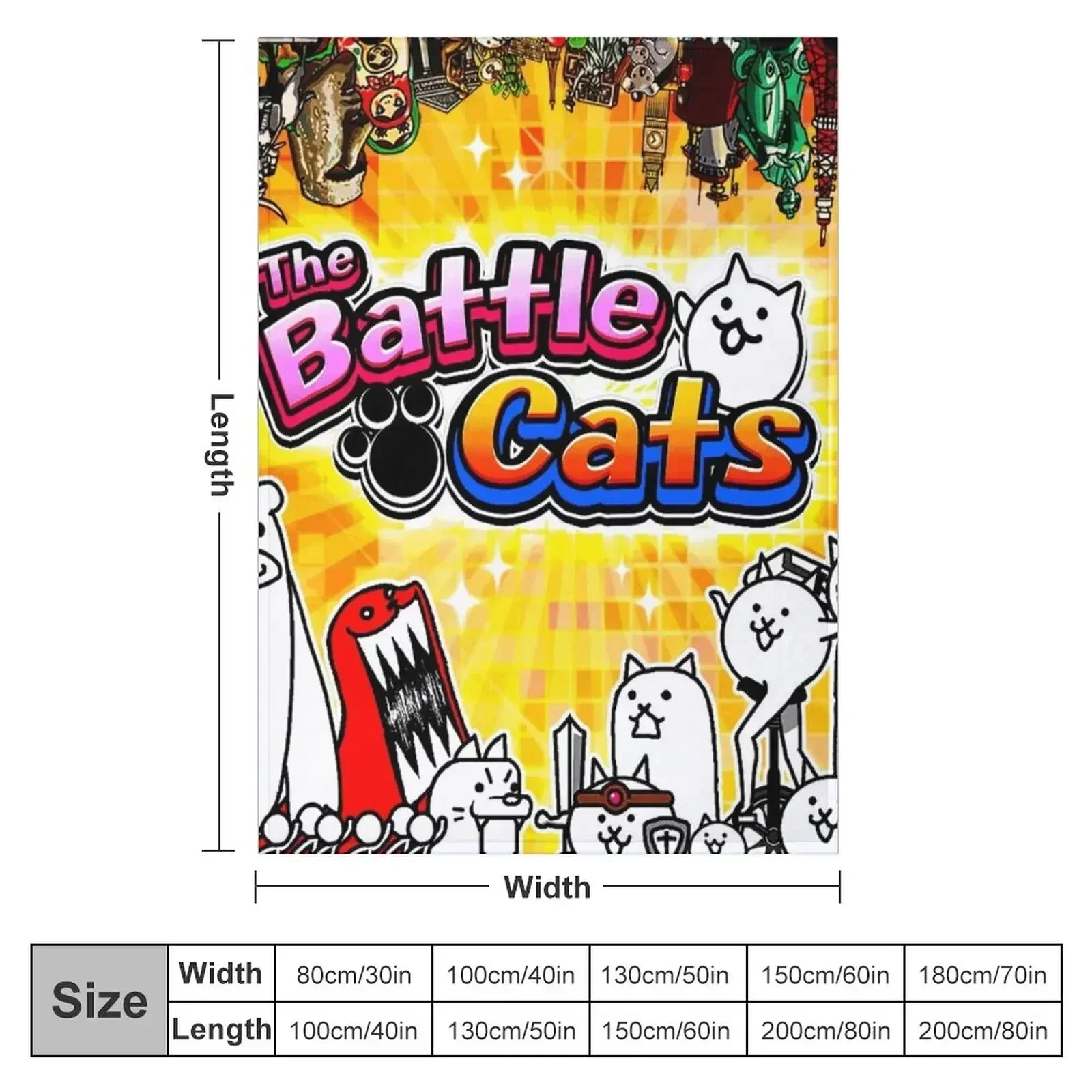 Battle Cats Throw Blanket blankets ands Decorative Beds Blankets