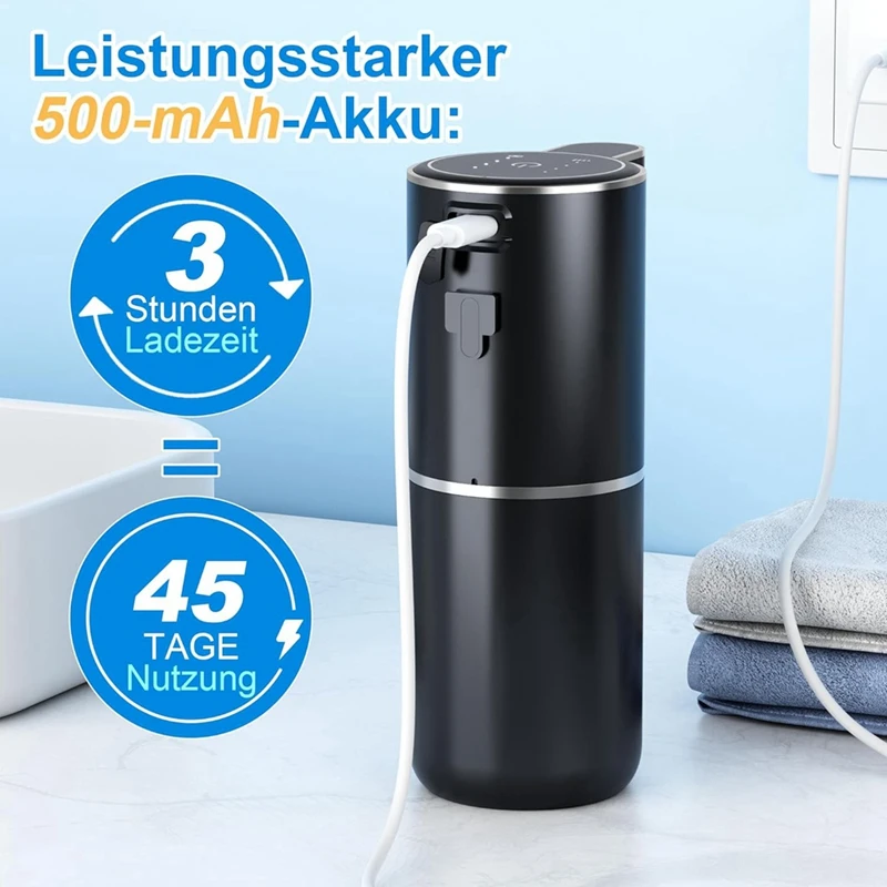 Automatische Zeepdispenser, 380 Ml, Elektrische Wandmontage, Contactloze Automatische Zeepdispenser, Usb Oplaadbaar