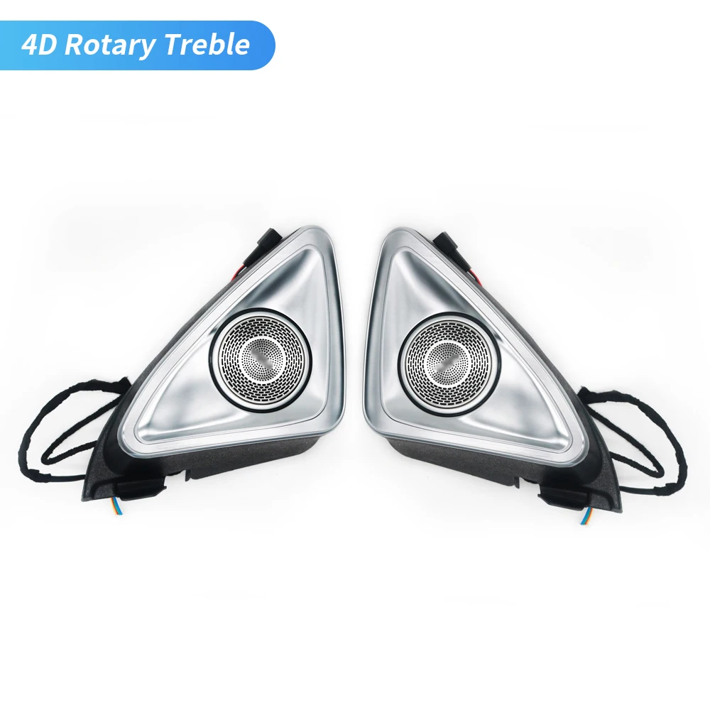 

4D Rotating Tweeter Speaker For Benz W177 X247 A Class Car Ambient Light Rotary treble Speaker Decoration LED Atmosphere Lamp