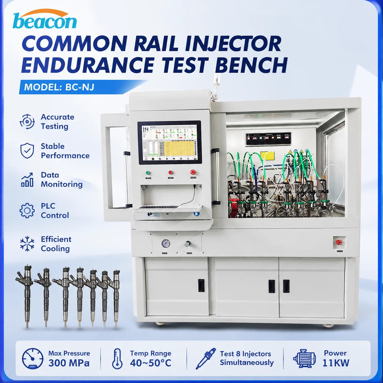 High Precision BC-NJ Common Rail Injector Test Bench Diesel Fuel Injection Endurance Test Stand Equipment