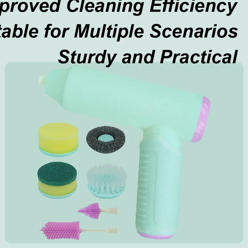 

Electric Shower Scrubber Electric Cup Washer Rechargeable Handheld Automatic Cup Washing Brush For Pots Window Living Room Sink