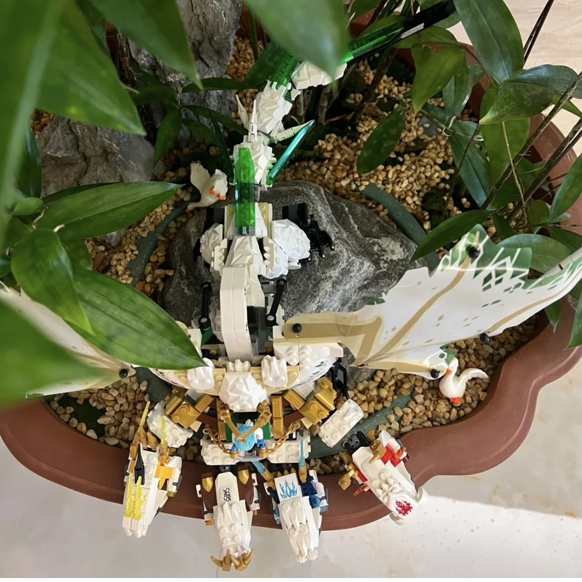 951PCS Ninja Ultra Dragon Flying Mecha Dragon Transformation Building Block Sets with Figures Compatible 70679 DIY Toys For Boy