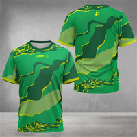 Fashion Tie-Dye Printed Crew Neck T-Shirt For Men 2024 Summer Men's Clothing New Quick-Drying Badminton Tennis Short Sleeve Top