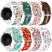 Christmas Band For Samsung Galaxy Watch 7-FE-6-4 classic/5 pro/Active 2 20mm/22mm Bracelet huawei GT 5/Amazfit gtr-GTS-4-3 strap