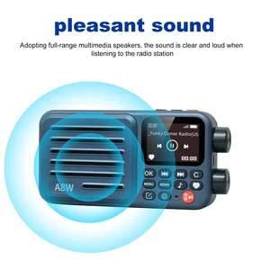 Choyong A8W Rádio de Internet portátil (Versão GLOBAL) com WIFI e 4G FM, cartão micro-SD, rádio de bolso digital mundial, escolha 12 principais vendas radio portátil wifi - №10