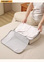 HOMEFISH 3-Piece Travel Compression Packing Cube, Travel Bag Luggage Organizer Travel Essentials Carry-On Luggage 4