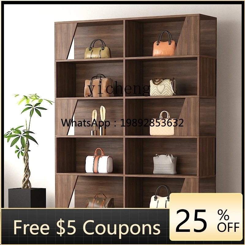 

BB finishing storage cabinet door back door layered shelf solid wood bookcase porch shelf office cabinet