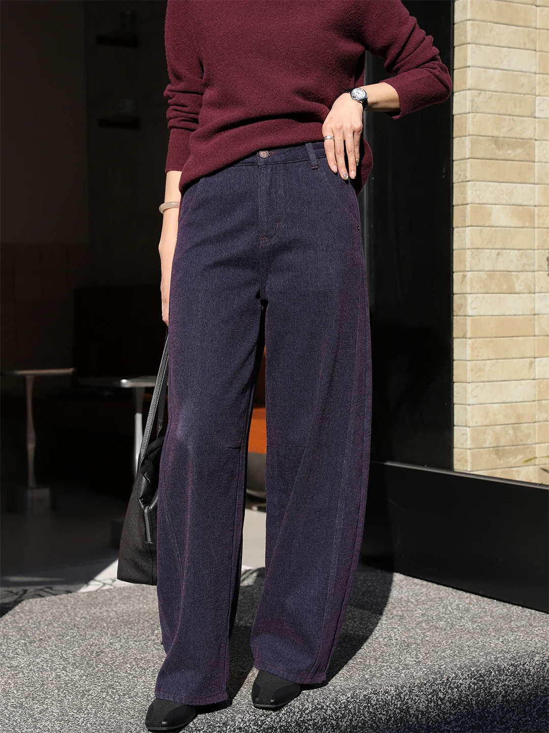 

plus Size Fce Lined Bootcut Jeans Wide Leg Pants Thi Straight Leg Trousers Women's Casual Faion Spring New Arrival