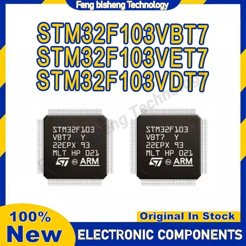 STM32F103VBT7 STM32F103VDT7 STM32F103VET7 STM32F103VB STM32F103VD STM32F103VE STM32F103 STM IC MCU Chip LQFP100 en stock