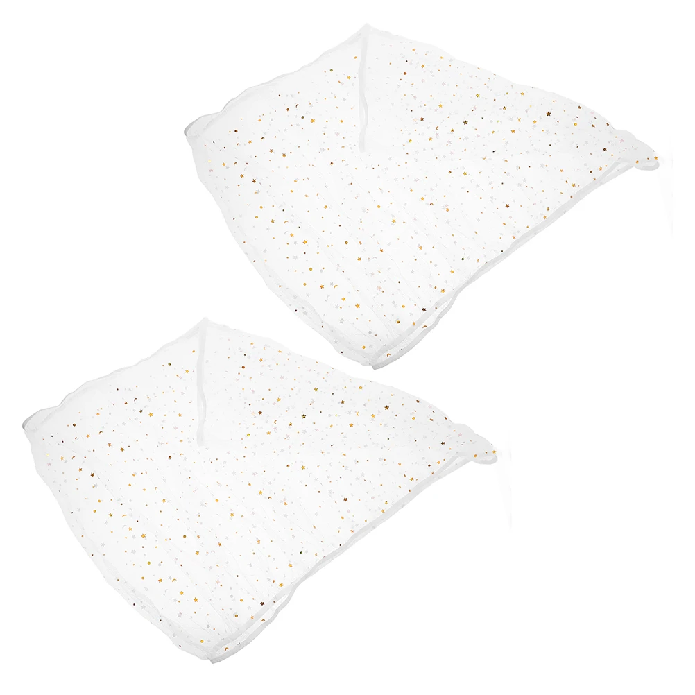 

2pcs Bird Cage Cover XXL Star Moon White 150-220cm 35cm Height Mesh Netting Accessories Breathable Fabric Durable Practical Pet