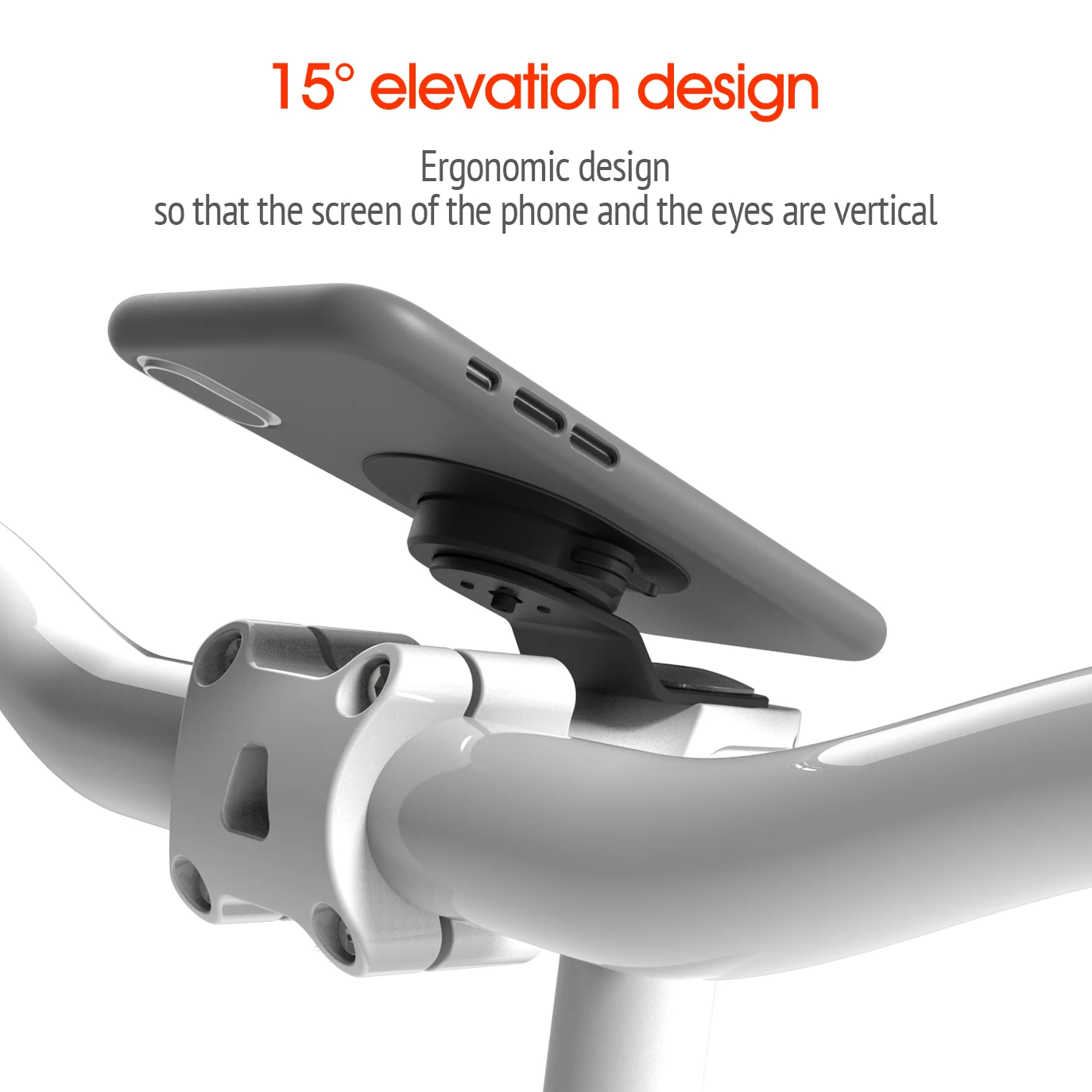 Fahrrad-Vorbau-Telefonhalterung, Mountainbike-Telefonhalter, universeller Aluminium-Lenker, Handy, Radfahren, MTB, schnelles Befestigen/Entnehmen – Detail 9