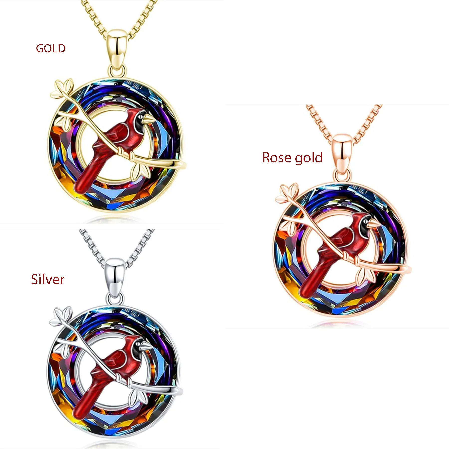 قلادة فاخرة رائعة على شكل شجرة عائلة سلتيك مع كريستال دائري - قلادة على شكل طيور ذكية هدية مجوهرات للنساء والفتيات وأعياد ميلاد الأم #2