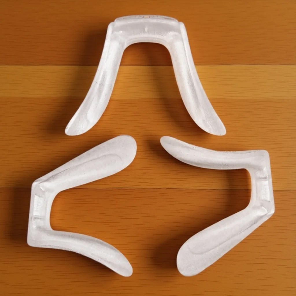 

Набор из 3 силиконовых накладок для носа для очков: удобные, нескользящие, сменные, для комфортного ношения. Аксессуары для очков.