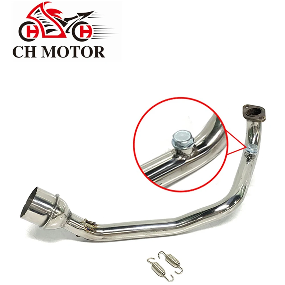 Slip-on 51mm Motorcycle Exhaust Header Pipe Escape Moto Muffler For Yamaha Front Connect Pipe GY6 125CC 150CC GY6-125 Y6-150