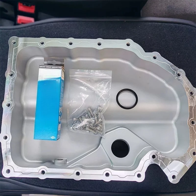 Adapted To EA888 Aluminum Alloy Oil Pan, Encrypted Air Guide Slot, Heat Dissipation To Reduce Oil Temperature