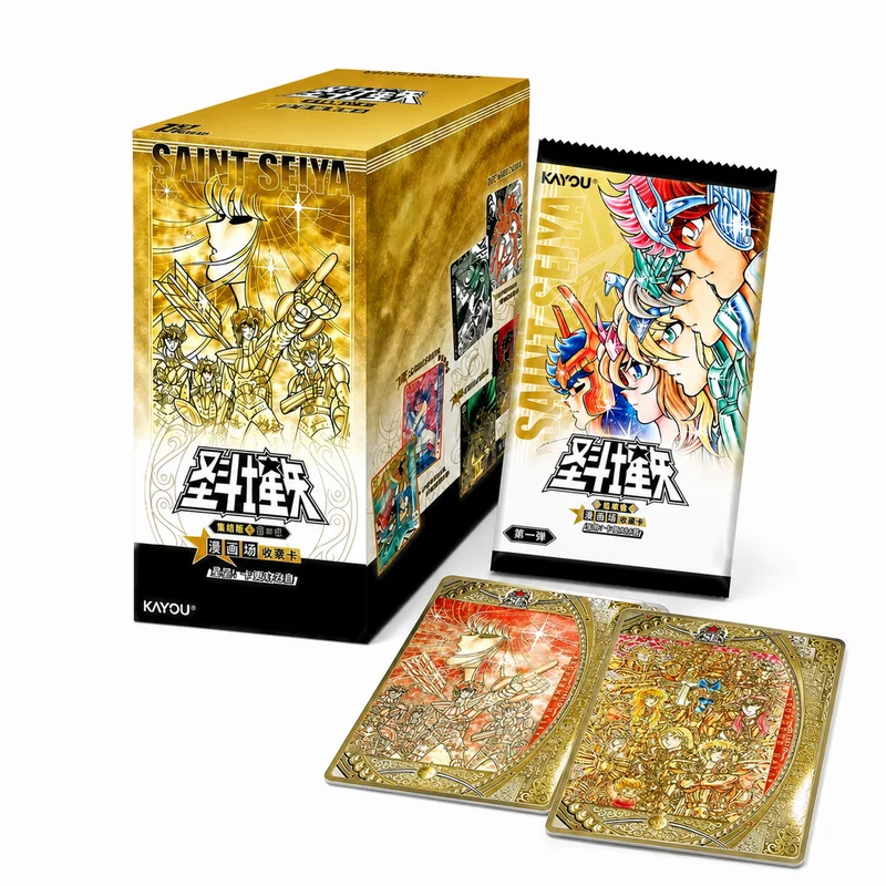 Kayou Saint Seiya Collectible Trading Cards Series 1 Original Booster Box Rare Flash Cards Hobby Collection Gift For Fans