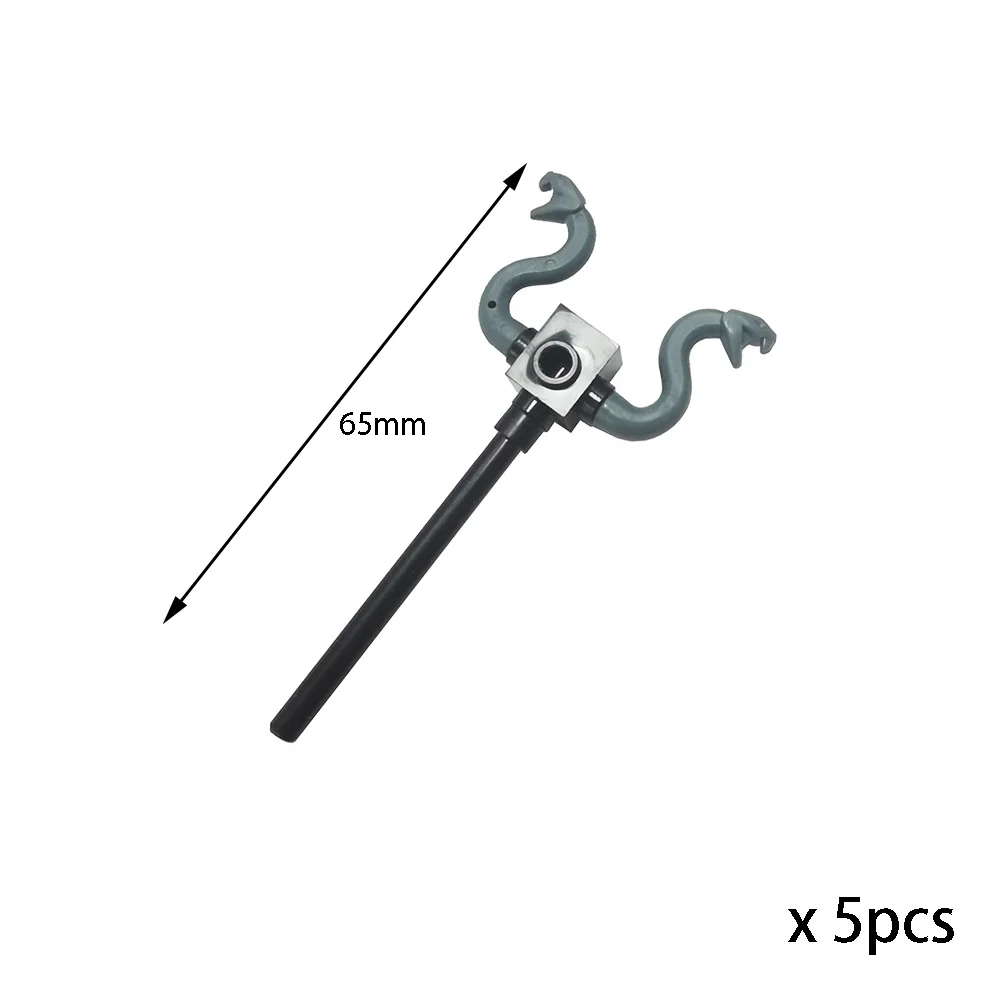 Phantom Ninja Trident Snake Mace Pharaoh's Staff mit Cobra Serpent Scepter Baustein Waffe Zauberstab Ziegelfigur Spielzeug