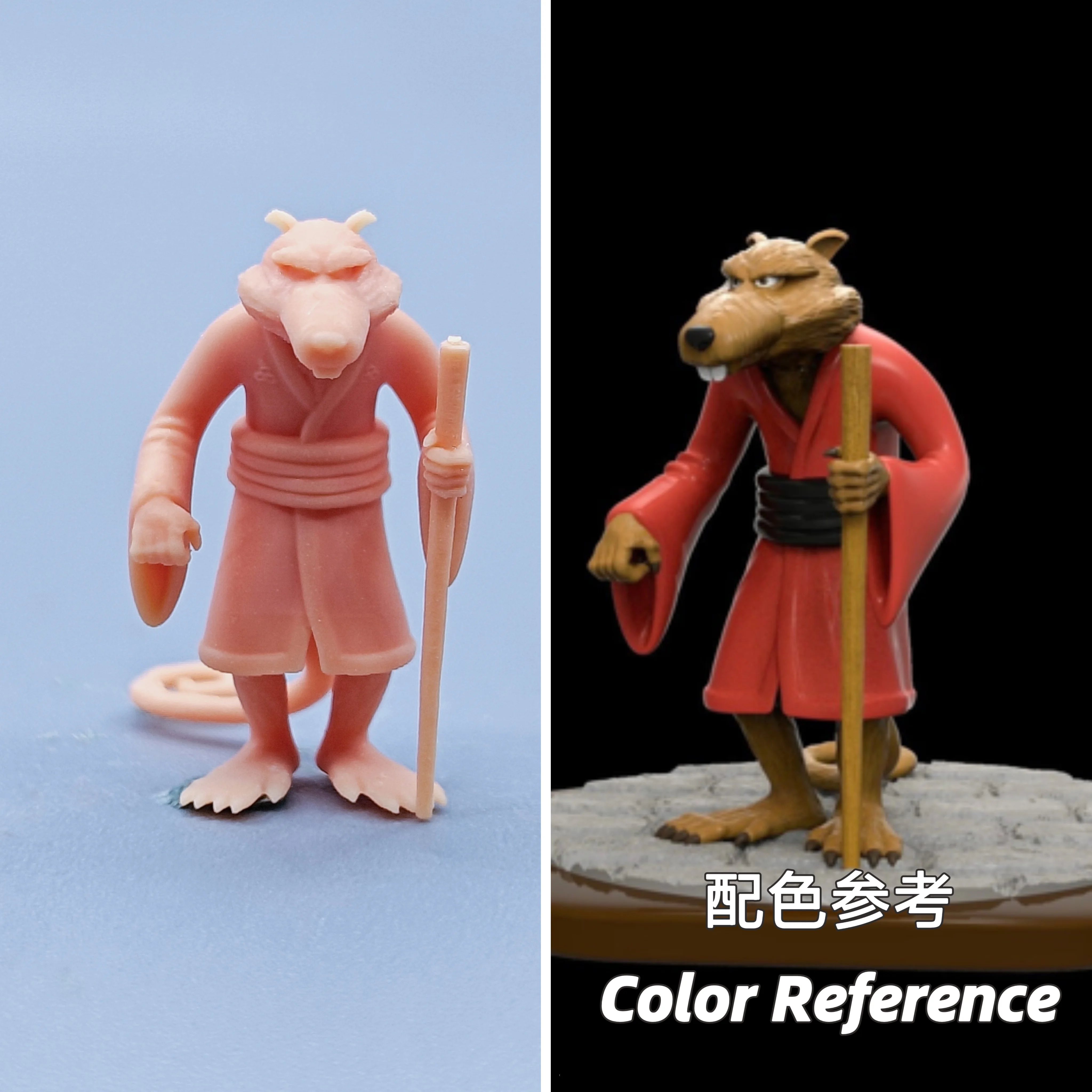 1/64 Figuren Maßstab Modell Harz Ninja Turtles Sprint ungefärbte Miniaturen Diorama handbemalt C820