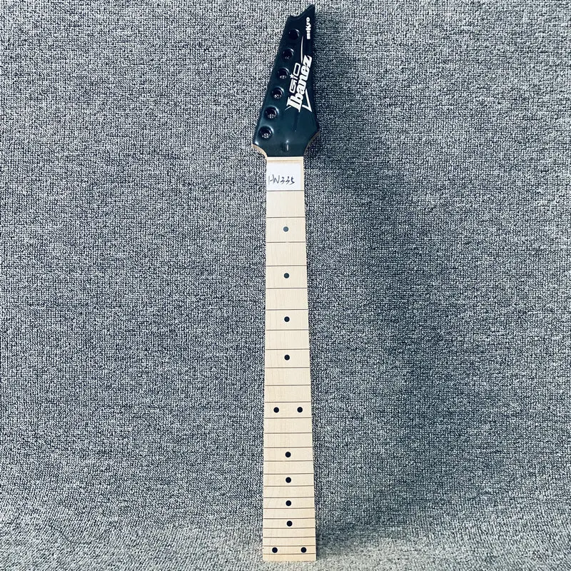 HN335  24 Frets Short Scales Length Mini and Travel Electric Guitar Neck for Genuine Ibanez Mikro Replace and DIY with Damages