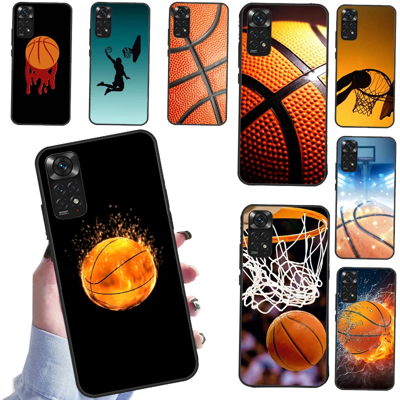 Basketball Basket Case For Redmi 10 9T 9A 9C 9 Back Cover For Redmi Note 11 10 9 8 Pro Note 10S 8T 9S Coque