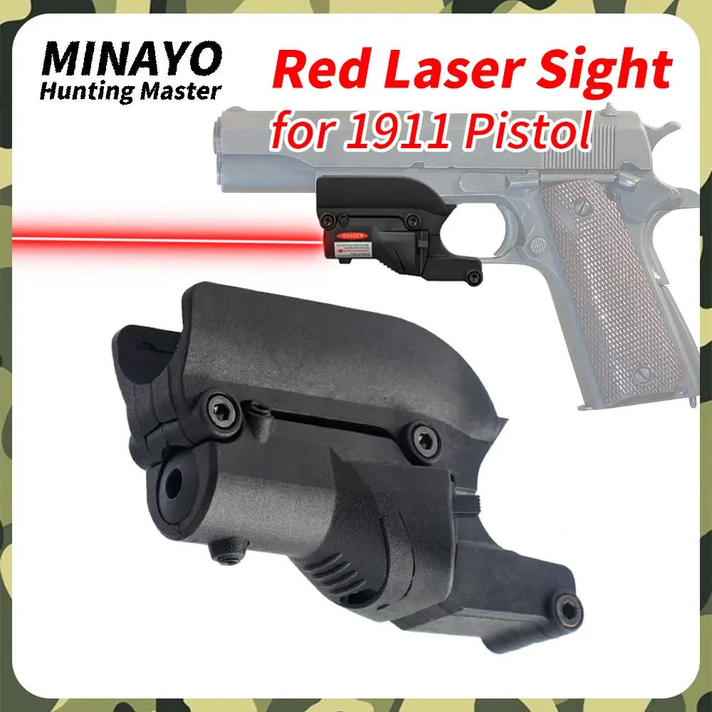 PPT Tactical Red Dot Laser Sight for Colt 1911 Pistol Handgun Hunting Accessories 4.95mW Class IIIA 3R Trigger Guard Mount M582