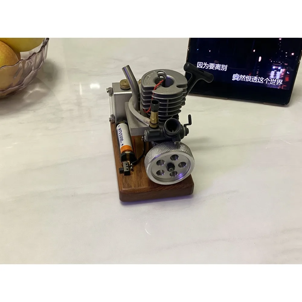 15 Class Methanol Nitro Engine Model Mini Pull Start Adjustable Speed With Fuel Tank Ignition Indicator DIY Upgrade Model Toy