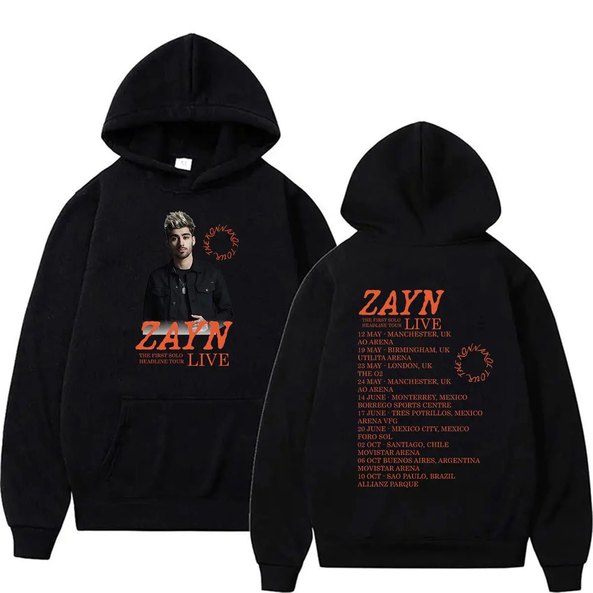 

Zayn Malik The Konnakol World Tour 2026 Hoodie Men's Fleece Clothing Oversized Sweatshirt Man Vintage Long Sleeve Fashion Hooded