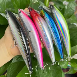 Sinking Heavy Minnow Lure 67g 140mm Super Long Casting Hard Lure Winter Artificial Fishing Baits Wobblers Seabass Fishing Lures