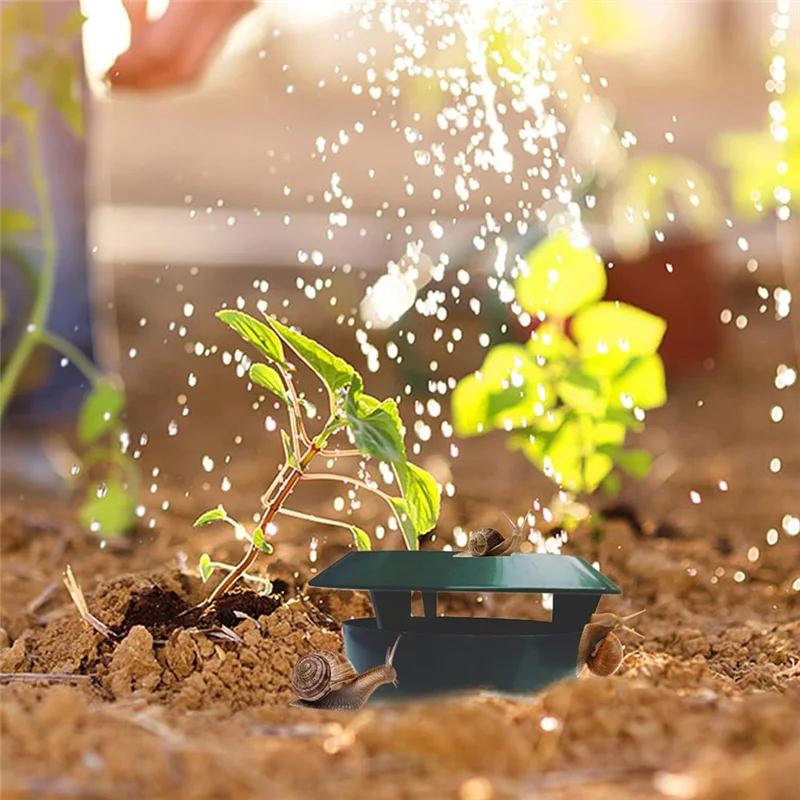 

AB33-Garden Snail Trap, Environmentally Friendly Non-Toxic Plastic Capture Box, Safe Outdoor Gardening Flowers