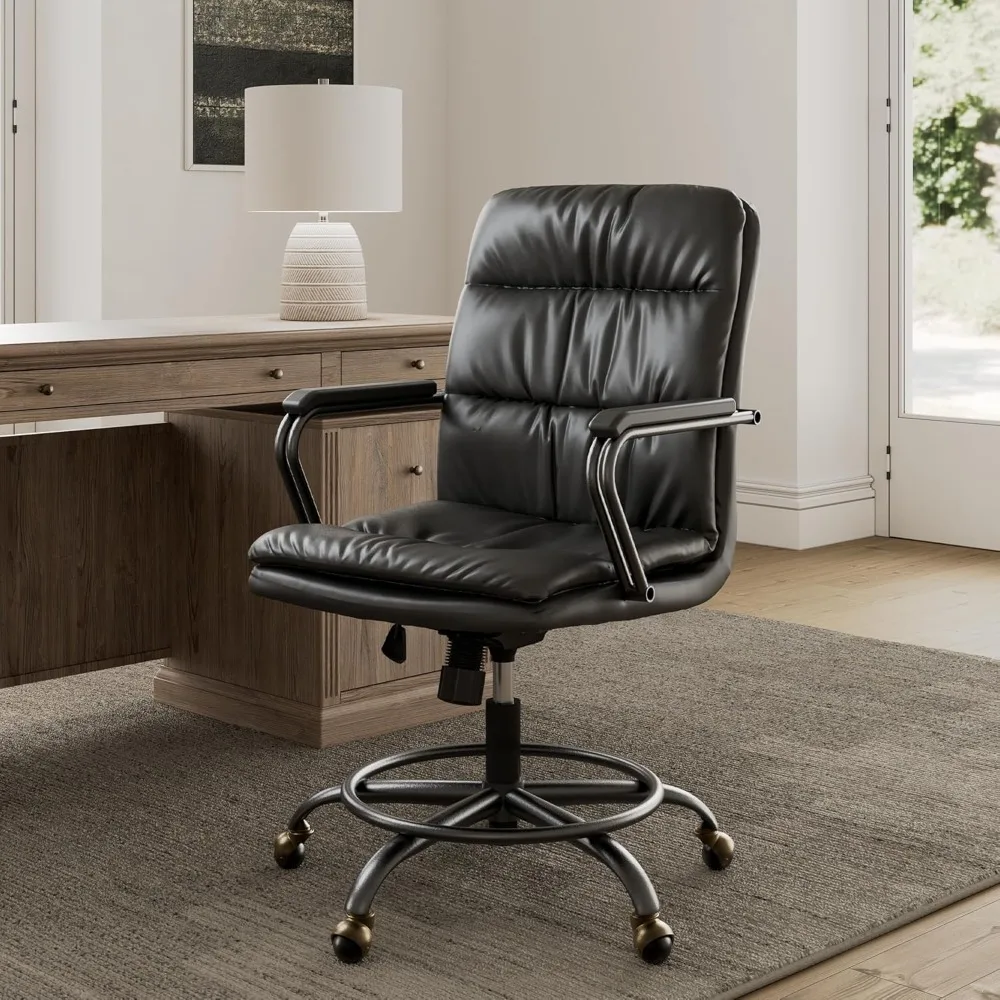 

Ergonomic Executive Office Chair, Leather Desk Chair