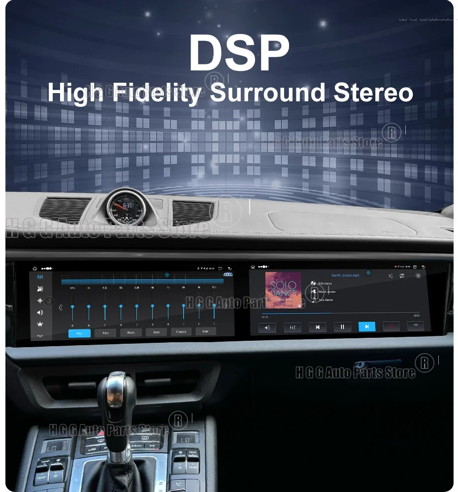 mz For Porsche Macan 2011-2017 Radio Android 2din Car multimedia Video Player HU 8G+256GB 4G LTE wireless Dual Screen BT Carplay view 4