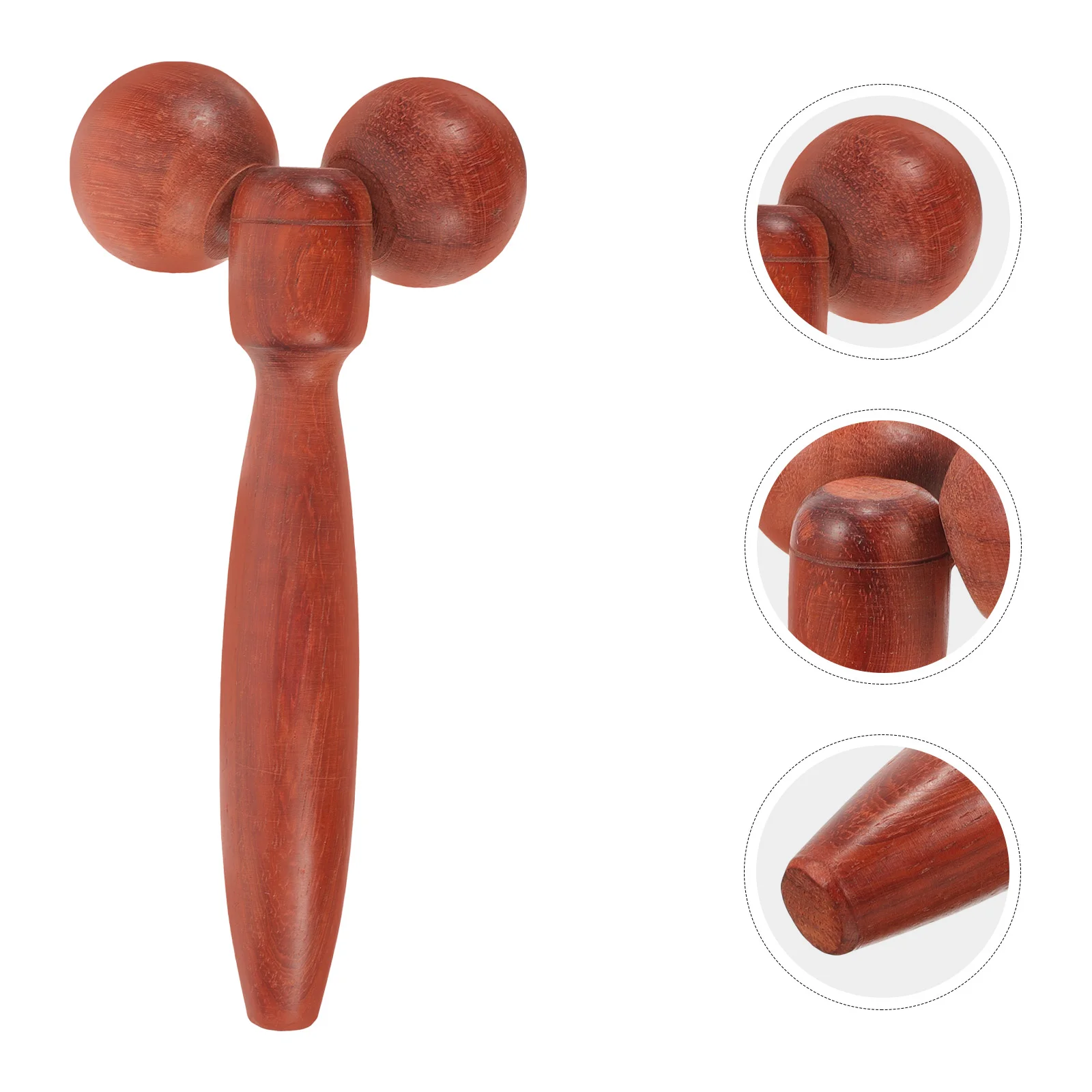

Wooden Double Ball Face Roller Eye Care Massaging Woman