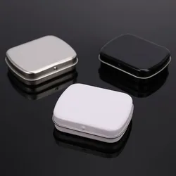 Multifunctional Small Empty Metal Silver Black Flip Storage Box Case Organizer For Key Candy Storage Box Case New 60x45x15mm