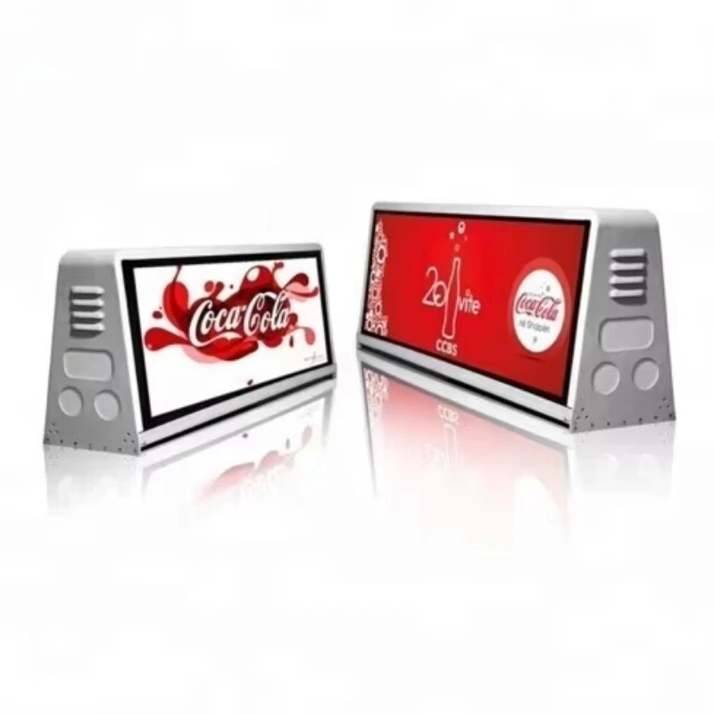 

Taxi roof advertising signs Electronic scroll board, car top display signs