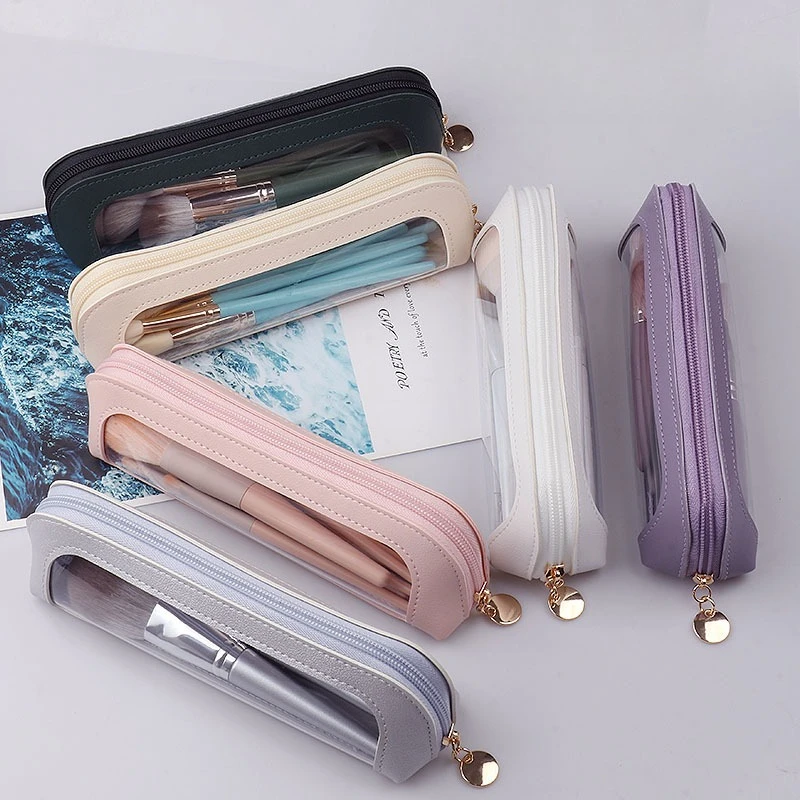 6x9 clear travel makeup bag Ethereal Bag, Cosmetic Make Up Organizer TSA Approved Toiletry Bag, Waterproof Pouch for Women Purse for Toiletries Accessories Brushes : Beauty & Personal Care Compact yet roomy Cosmetic Bag Clear Train Case