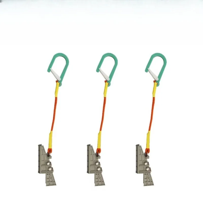 High-strength anti-swing sling fixture with hook, made of moisture-proof silk material, suitable for power transmission