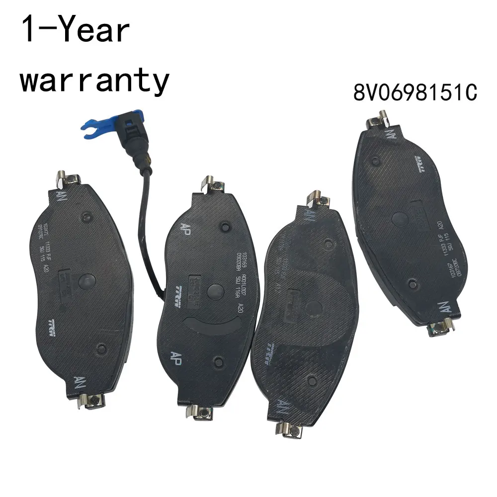 A set Brake pads For VW Jetta Arteon Golf Passat Tiguan Audi Q2 A3 S3 Q3 Skoda Octavia Kodiaq Superb 8V0698151C